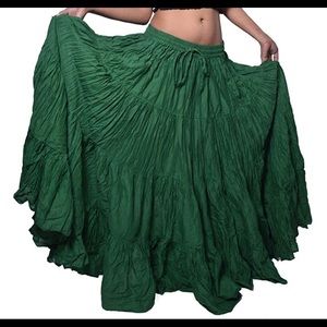 Belly Dance Cotton 12 Yard Skirt, Cosplay, SCA